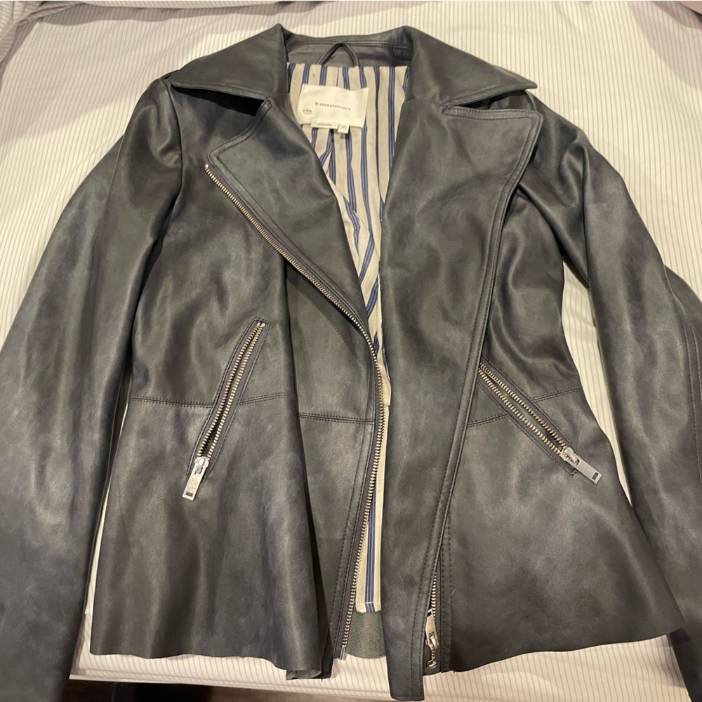Anthropologist Faux Leather Jacket